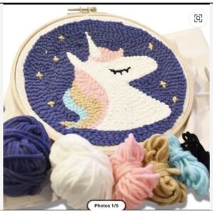 DIY Punch Needle Kit for Beginners | Cute Unicorn | 20x20cm